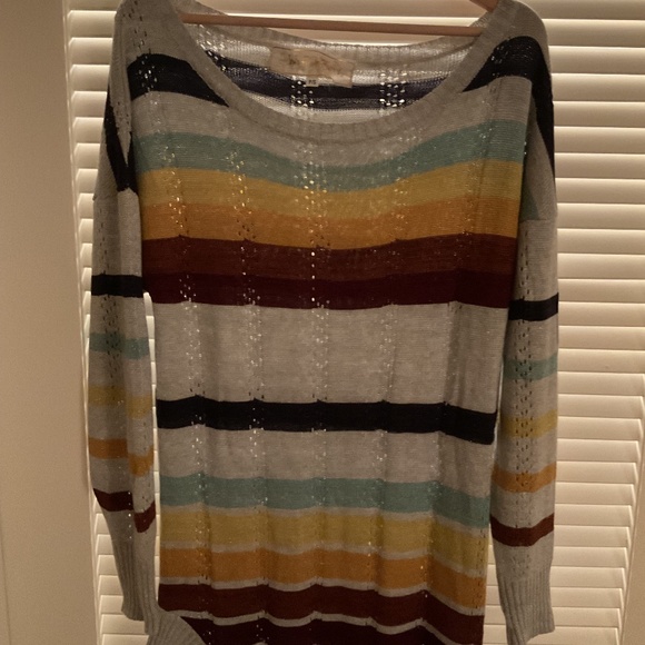 Jen’s Pirate Booty SWALLOWTAIL Gray Maxi Dress Metallic Asymmetrical Sz S - Picture 4 of 13